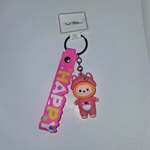 Pink Key & Card Holder